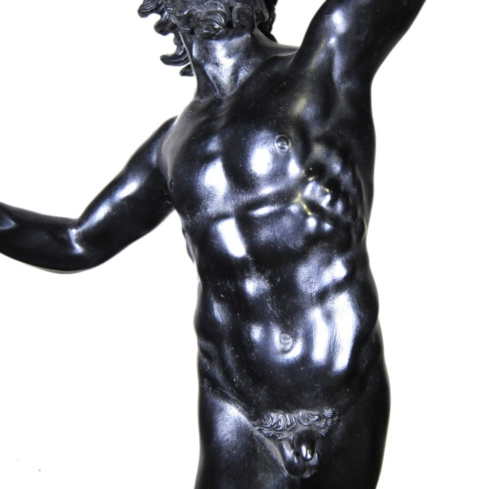 雕塑, Fauno FANZANTE - 75 cm - 铜绿青铜 #2.1