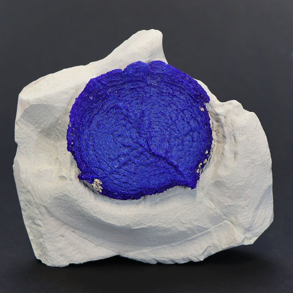 高品質藍銅太陽 - 稀有礦物！！！ - 馬爾本卡礦山 - 高度: 120 mm - 闊度: 110 mm- 395 g #2.1