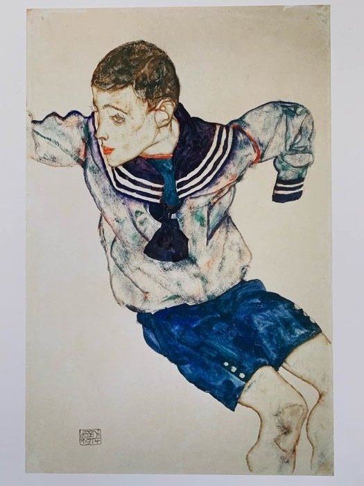 Egon Schiele (1890-1918), after - Knabe im matrozenanzug #2.1