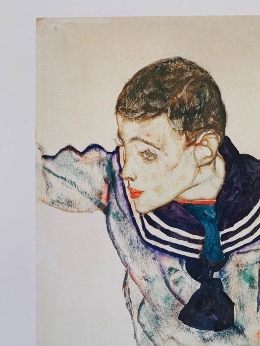 Egon Schiele (1890-1918), after - Knabe im matrozenanzug #3.2