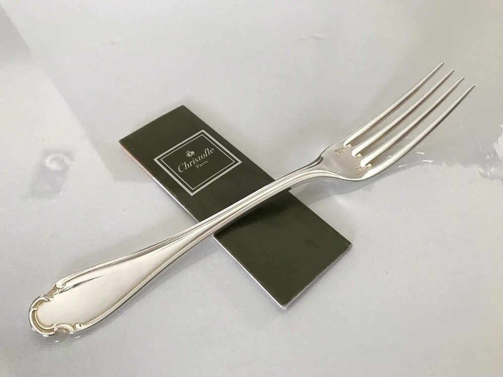 Christofle - Widelec - Zestaw 12 widelców do deserów model Pompadour - Posrebrzany #2.1