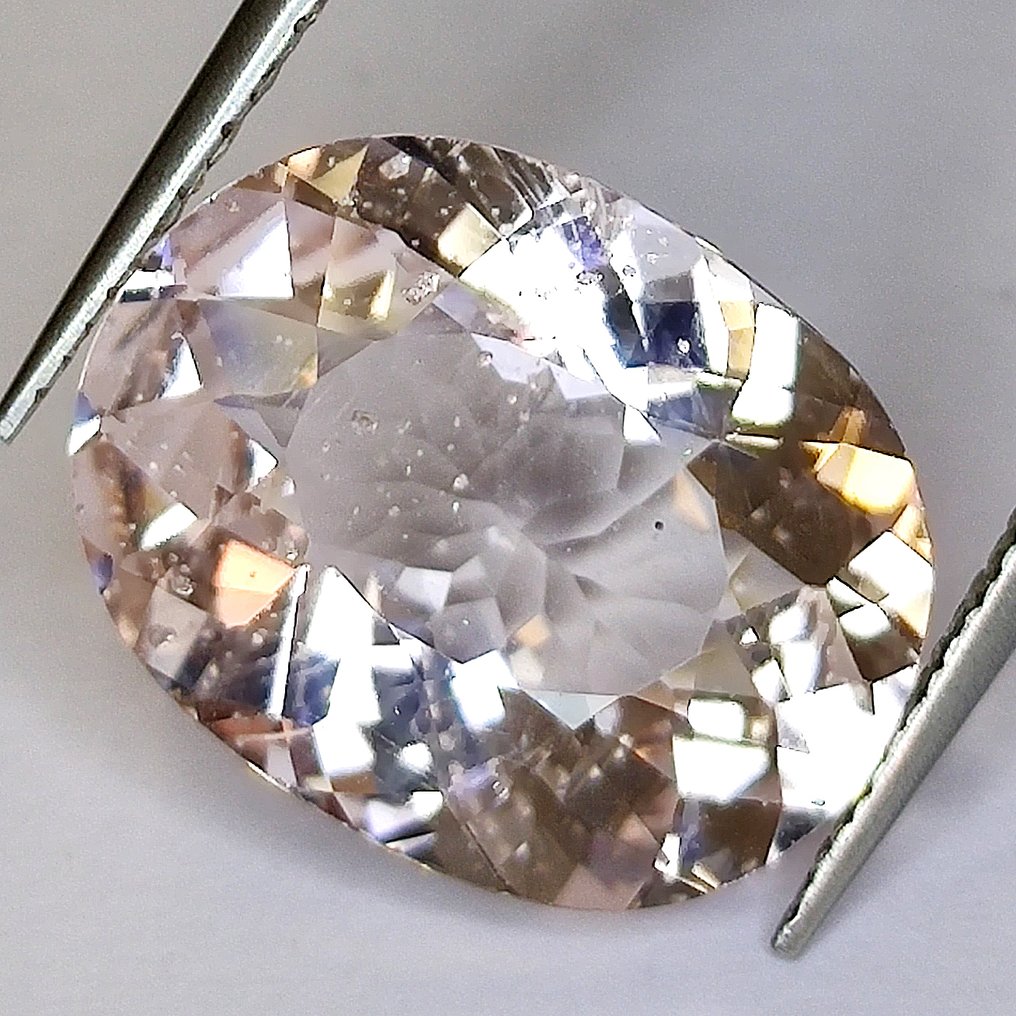 Lyserød Morganit  - 10.43 ct - Antwerp Laboratory for Gemstone Testing (ALGT) #2.1