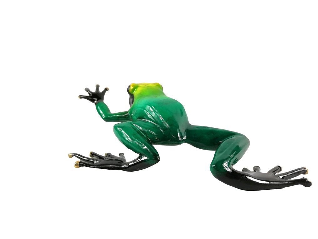 Figurine - Regenwoud kikker - 20 cm - Bronze #3.2