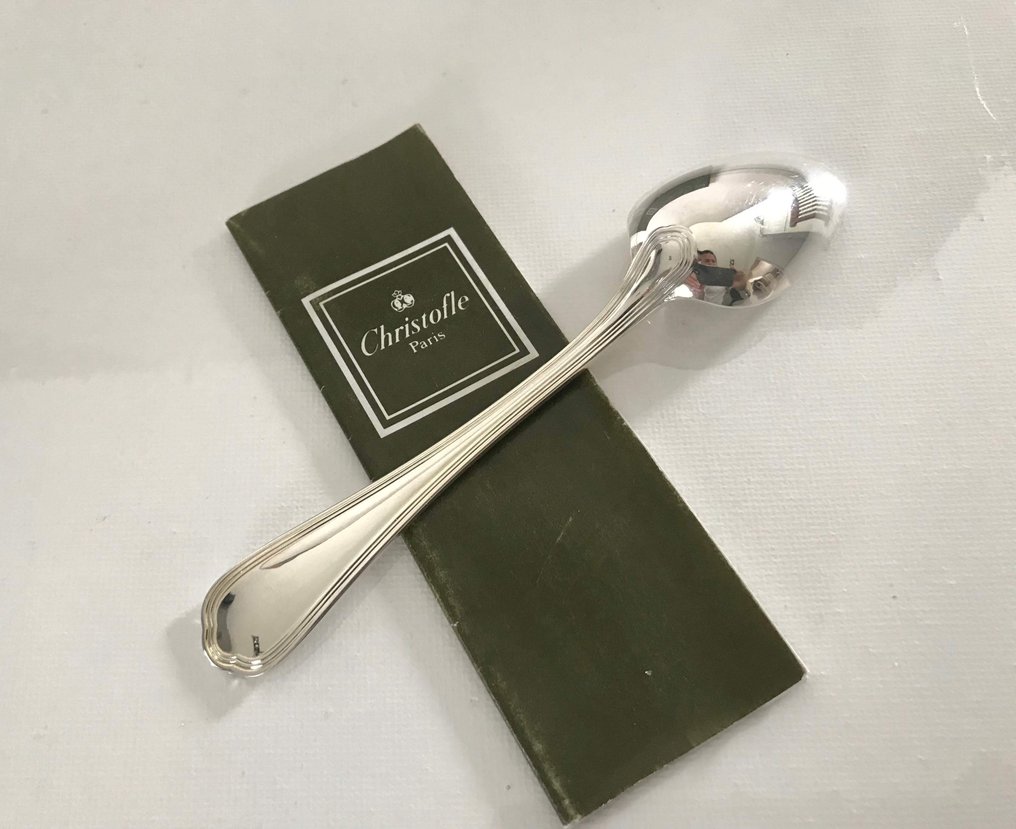 Christofle - Κουτάλι - Σετ 12 κουταλάκια του γλυκού μοντέλο Spatour. - Ασημένιο μέταλλο #4.3