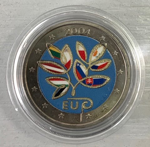 Finland. 2 Euro 2004 "Enlargement of the EU" (colored) (Ingen reservasjonspris) #1.0