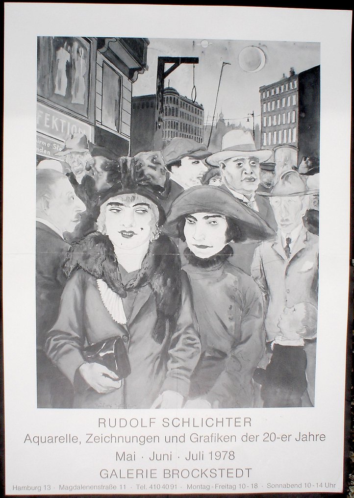 Rudolf Schlichter - Exhibition Poster,  signed in the plate #1.2