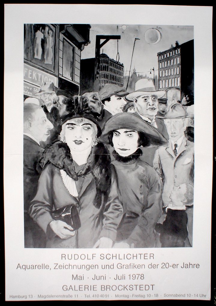 Rudolf Schlichter - Exhibition Poster,  signed in the plate #1.1