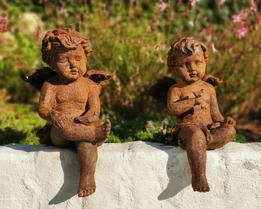 Szobrocska - ijzeren engeltjes (2) - Vas #2.1