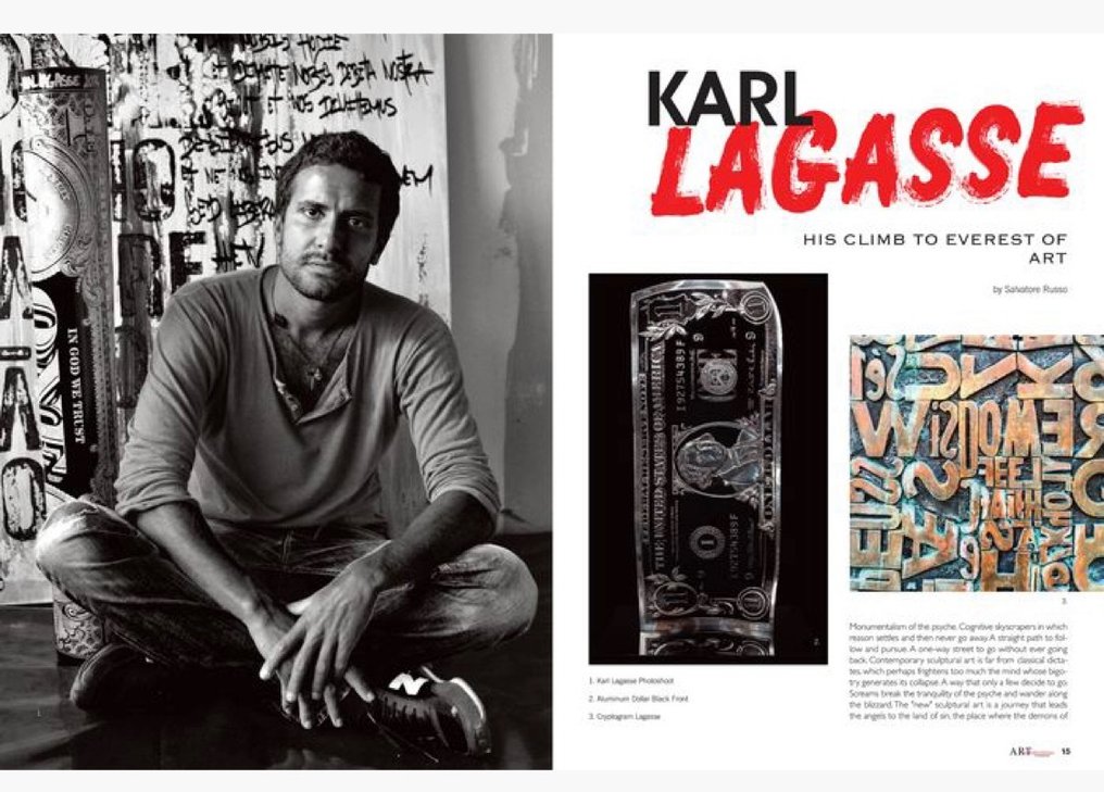 Karl Lagasse - One dollar KLR17 - Vendu sans prix de réserve, dernière œuvre disponible. #1.0