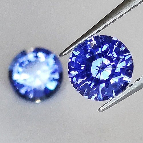 2 pcs  蓝色 蓝宝石  - 2.04 ct - 安特卫普宝石检测实验室（ALGT） #4.3