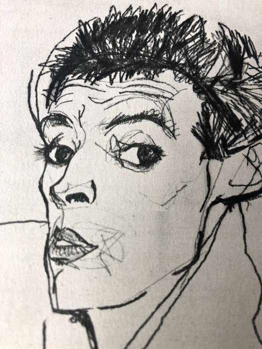Egon Schiele - Selbstbildnis (1913) #4.3