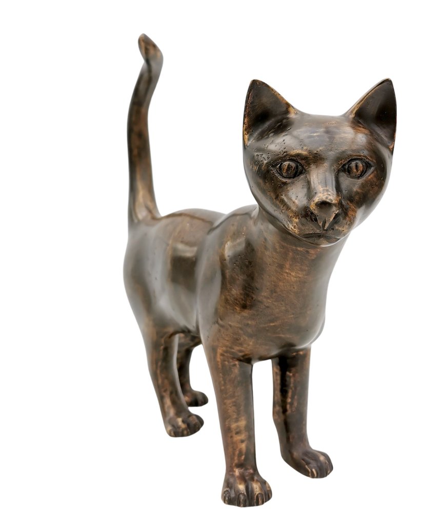 Szobrocska - bronze cat - Bronz #1.2