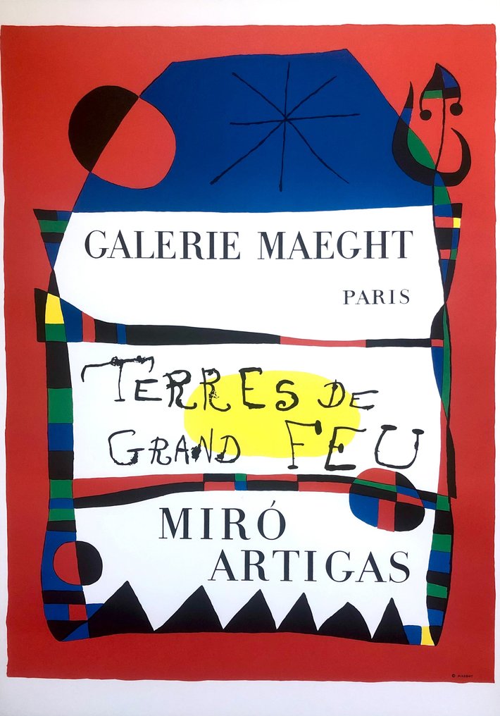 Joan Miró - Terres de Grand Feu - Mourlot litho - Maeght Editeur #1.0