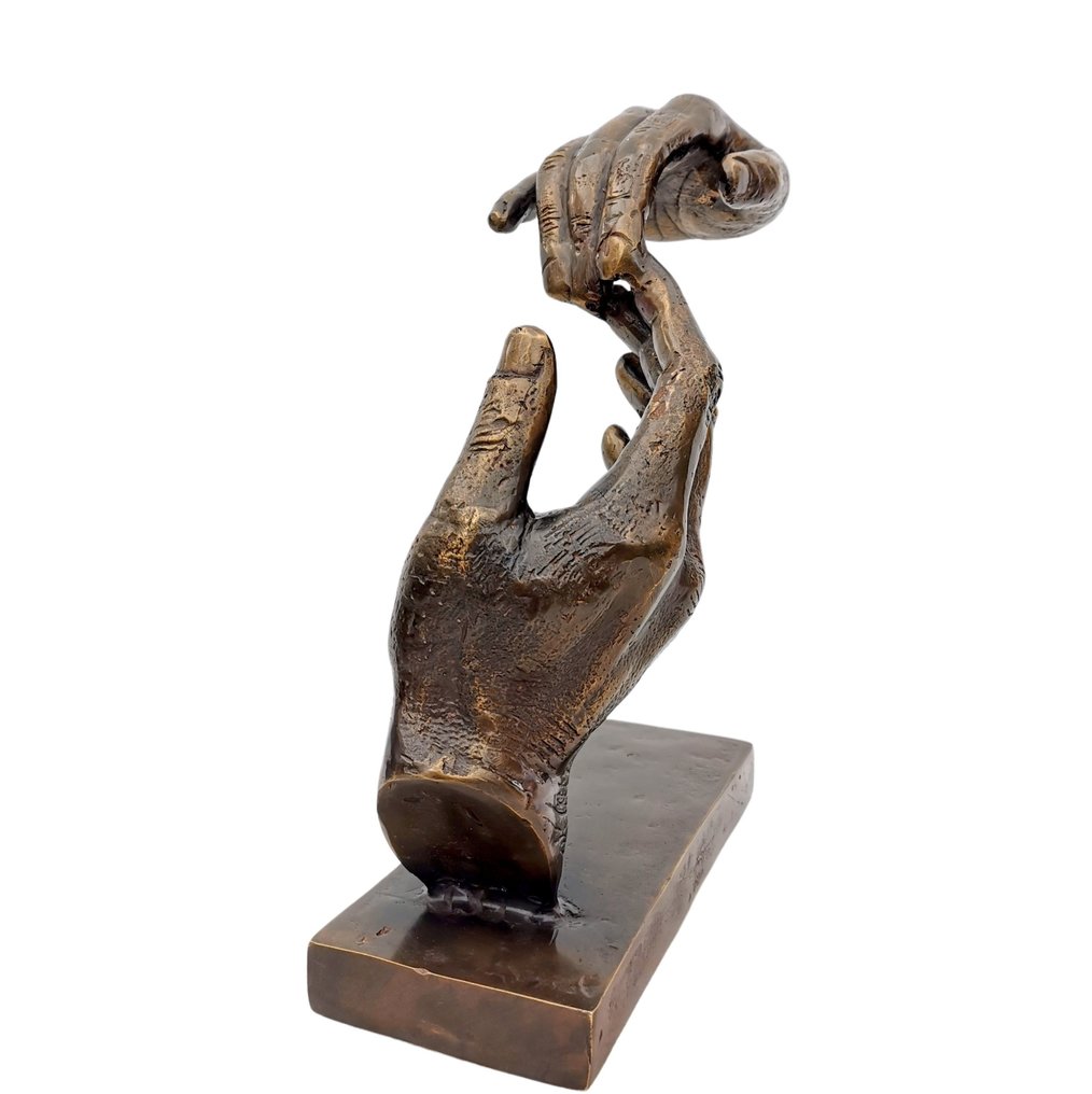 雕刻, symbolische kunst handen - 30 cm - 青銅色 #4.3