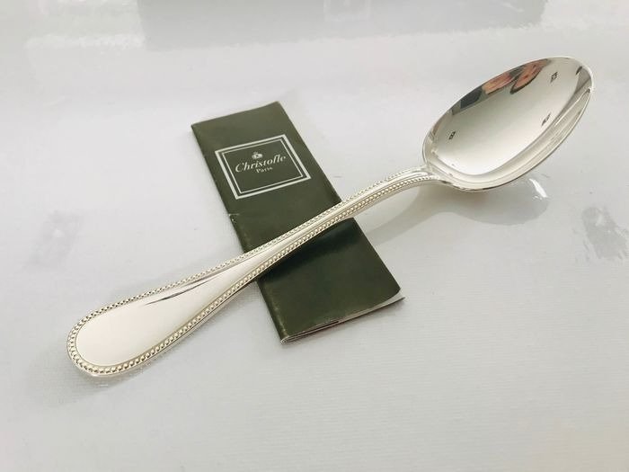 Christofle - Christofle Perle 20.5 cm - Spoon (12) - Pearl -  #3.2