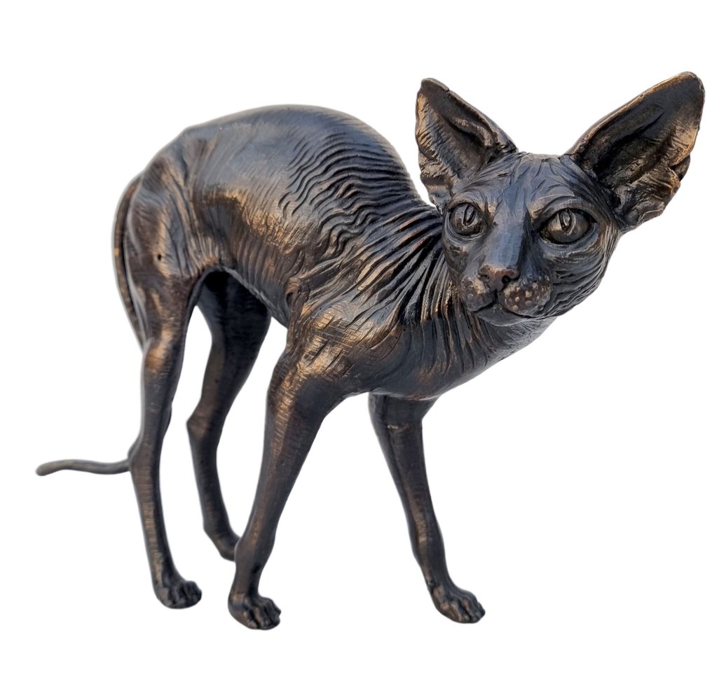 Statuetta - Egyptian cat - Bronzo #1.0
