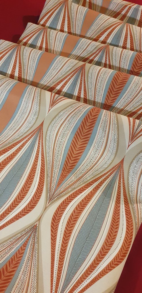 Exclusief Tessuto Art DECÓ met geometrische structuur - Geen RESERVE! - Art Deco ontwerp - Textiel - 200 cm - 280 cm #4.3