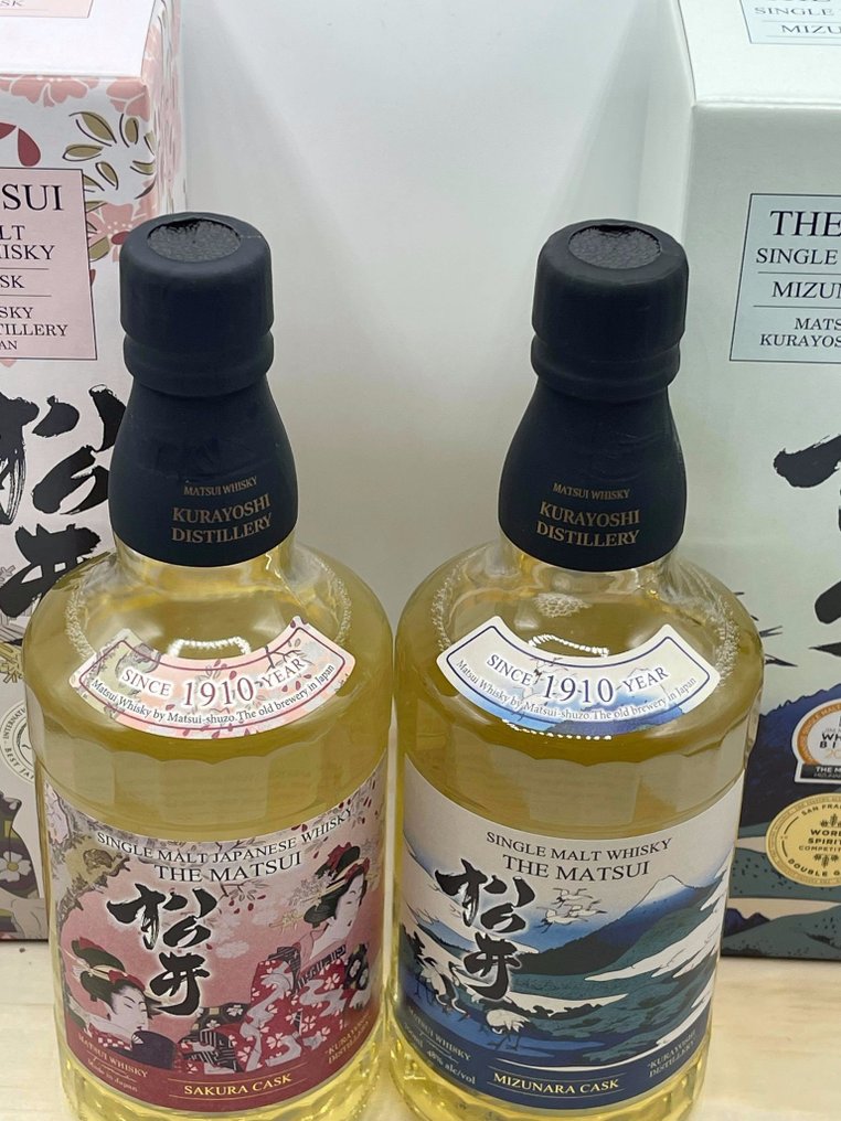 Matsui Sakura Cask & Mizunara Cask  - 70cl - 2 pullojen #2.1