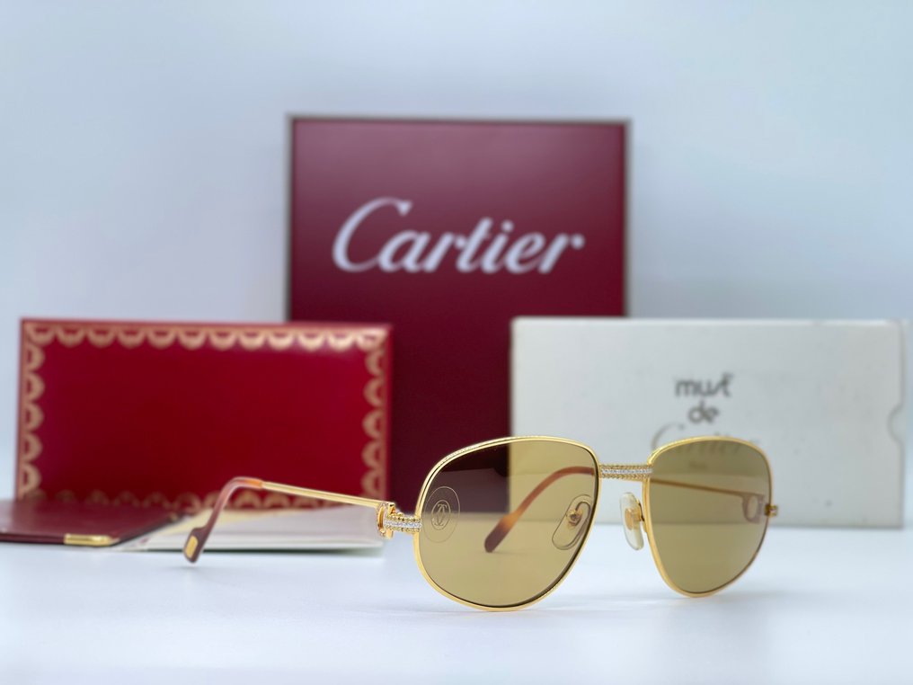 Cartier - Occhiali Romance Louis Diamond 1,51 Carati - Zonnebril #3.1