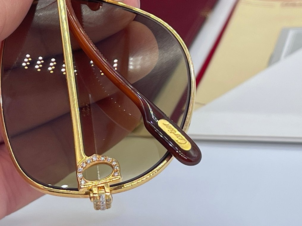 Cartier - Occhiali Romance Louis Diamond 1,51 Carati - Sunglasses #2.2