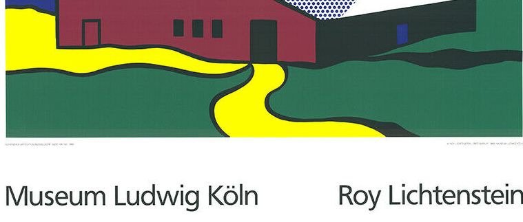 Roy Lichtenstein - Red Barn II Serigraphie (90x70cm) - década de 1960 #2.1