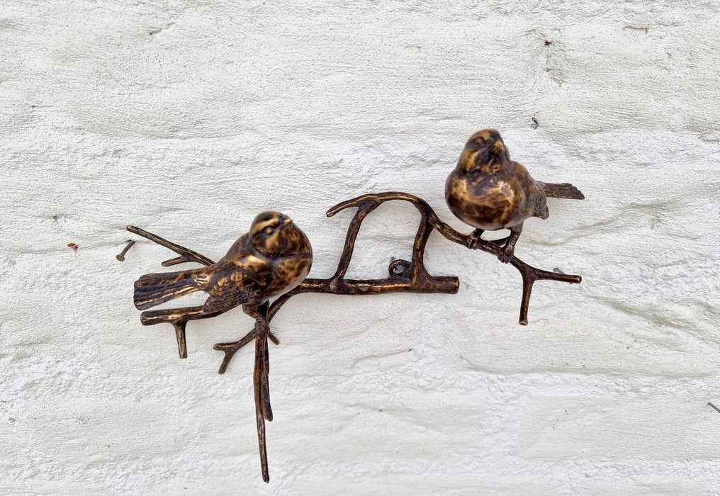 雕像 - Vogeltjes op tak - 黄铜色 #3.2