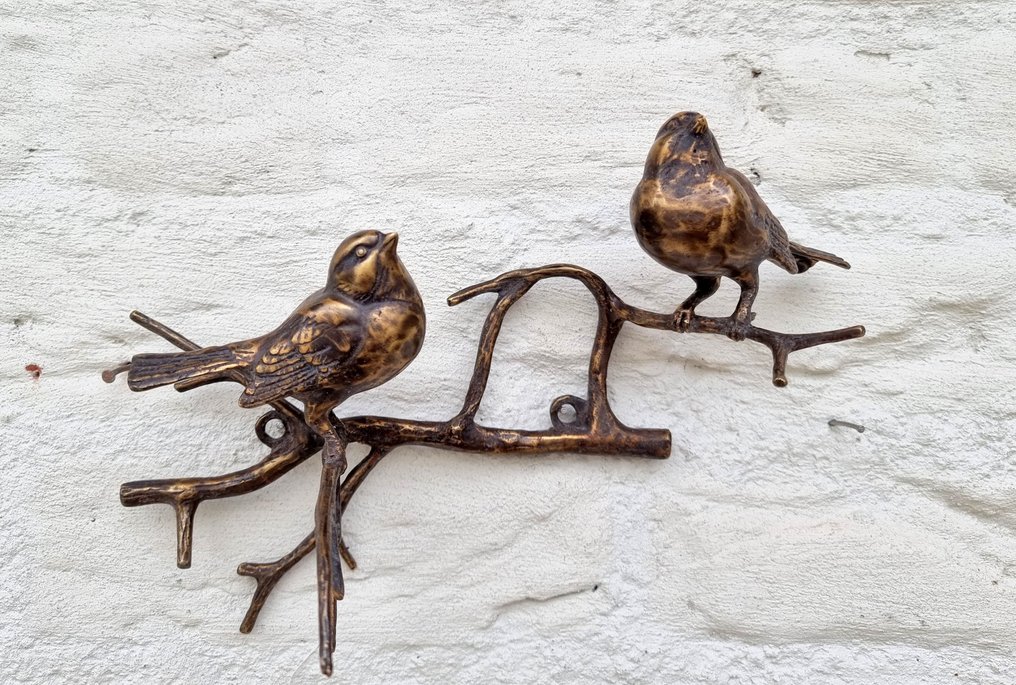 雕像 - Vogeltjes op tak - 黄铜色 #4.3