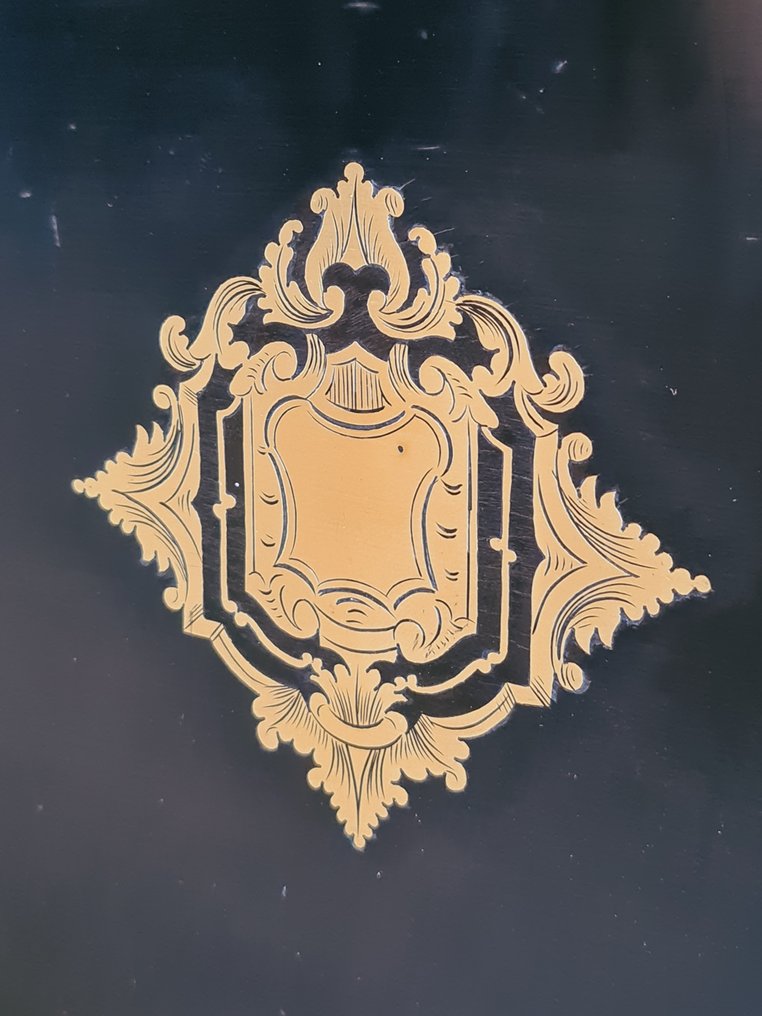 Smykkeskrin - Messing, Sort træ - FRI FRAGT!!! #4.3