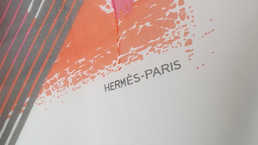 Hermès - Big H - Châle mousseline - Sjal #4.3