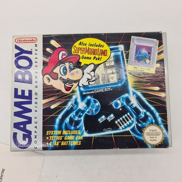 Nintendo - Gameboy Classic - Extremely Rare - Nintendo Gameboy - 1989 - Mario Stamp - Hard Box - Exclusive Ukv Release - Videojáték-konzol + játékok - Eredeti dobozban #1.0