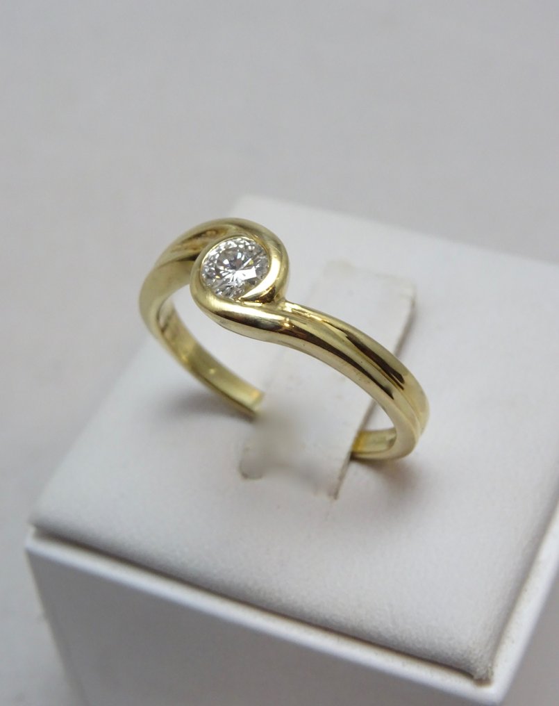18 καράτια Κίτρινο χρυσό - Δαχτυλίδι - 0.33 ct Διαμάντι #3.2