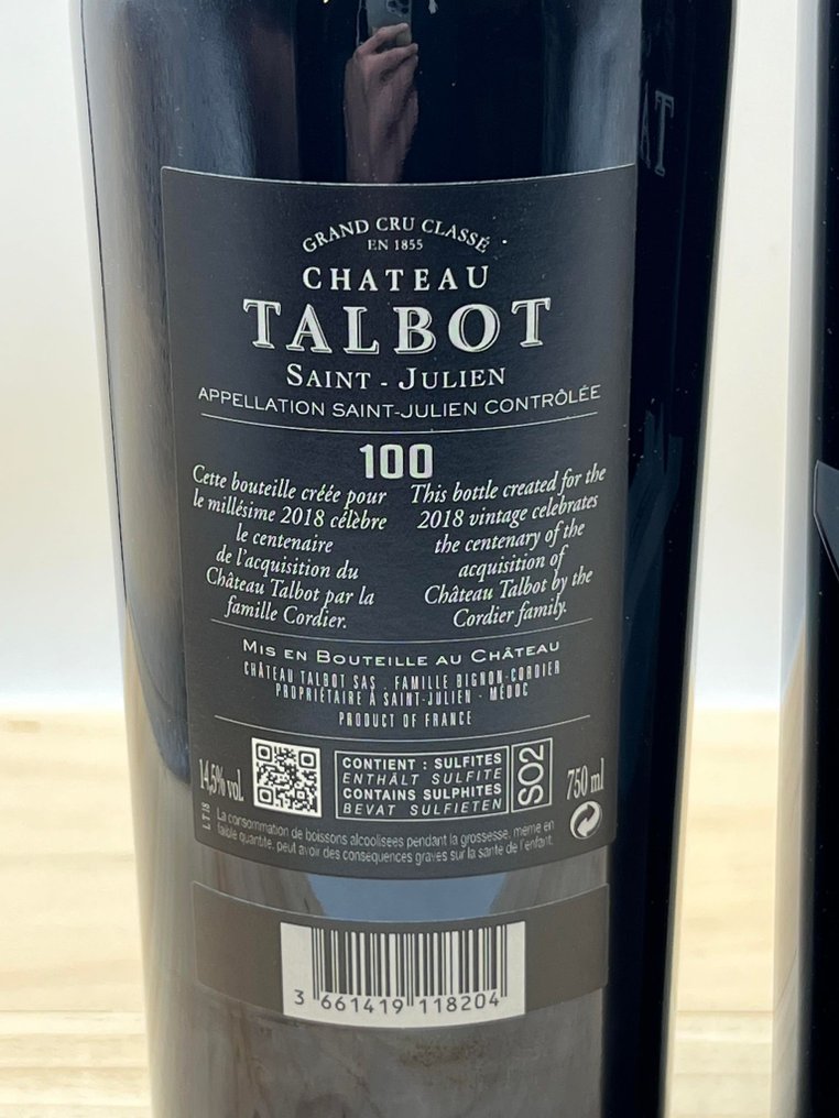 2018 Chateau Talbot Anniversary Edition - Saint-Julien Grand Cru Classé - 2 Bottiglie (0,75 L) #2.1