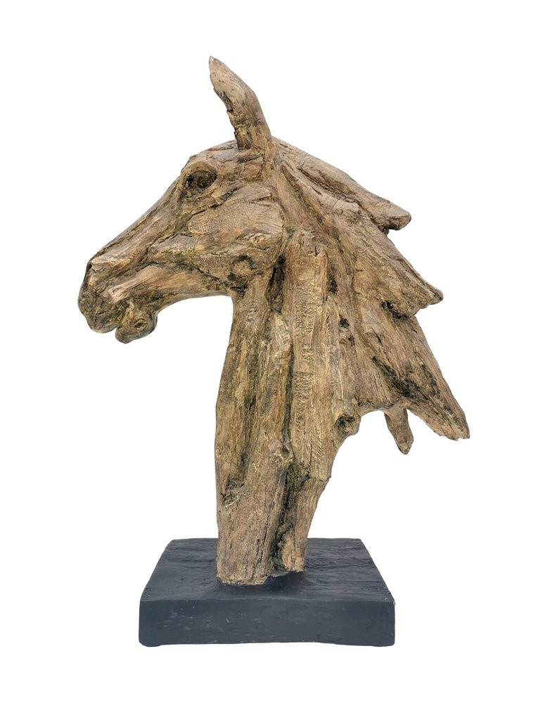 Skulptur, Horse head - 50 cm - Komposittmateriale #3.2