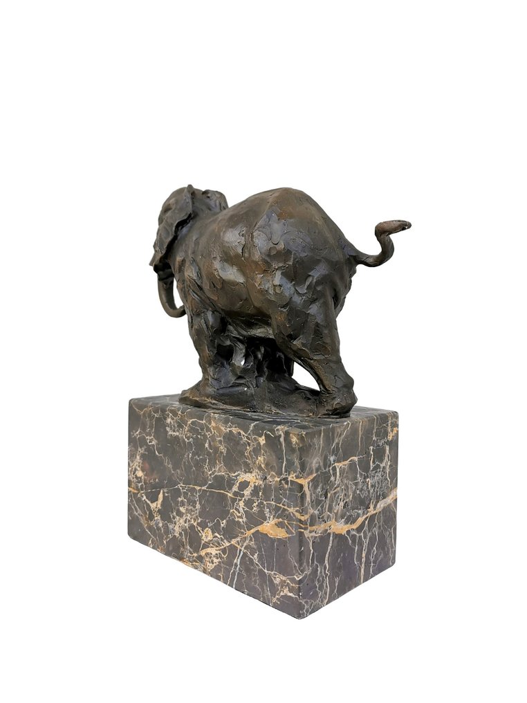 Αγαλματίδιο - Elephant - Μπρούντζος, Μάρμαρο #1.0