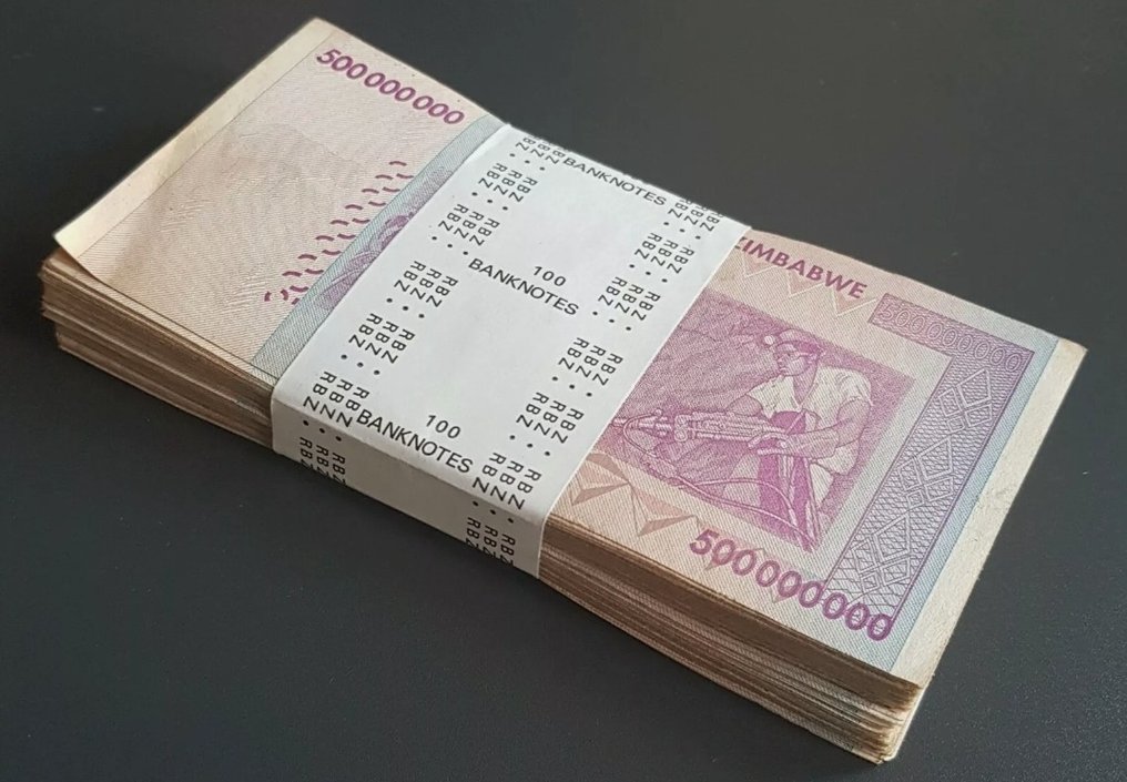 Zimbabwe. - 100 x 500 Million Dollar - Pick 82 #2.1