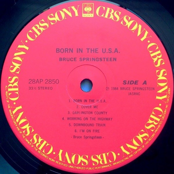 Bruce Springsteen - Born In The U.S.A. / Japanese Quality Pressing - LP - Ιαπωνική εκτύπωση - 1984 #4.3