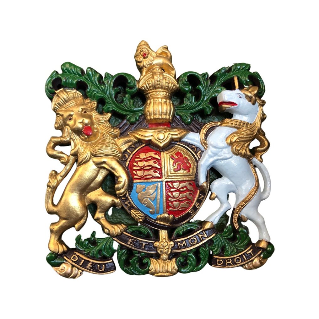 British Royal coat of arms - Plaque - Cast Metal #1.0