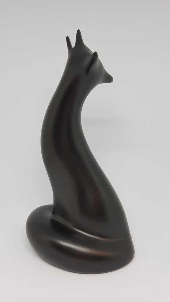 Royal Dux - Αγαλματίδιο - Black Wolf - Πορσελάνη #3.2