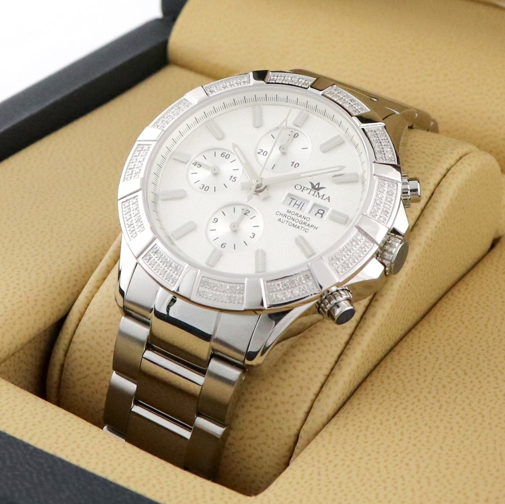 Optima - MORANO Diamond Valjoux automatic - OSA464-SS-D-1 - Men - 2020+ #4.3