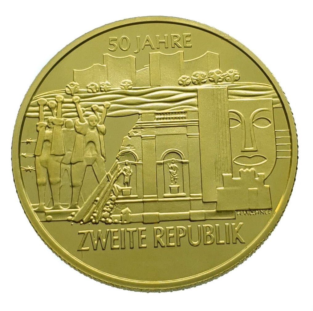 奧地利. 1.000 Shilling 1995 "50th Anniversary Second Republic" #1.2