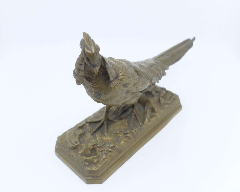 After Henri Trodoux ( Emiel Adrien ) - Skulptur, Pheasant - 17 cm - Brons #1.1