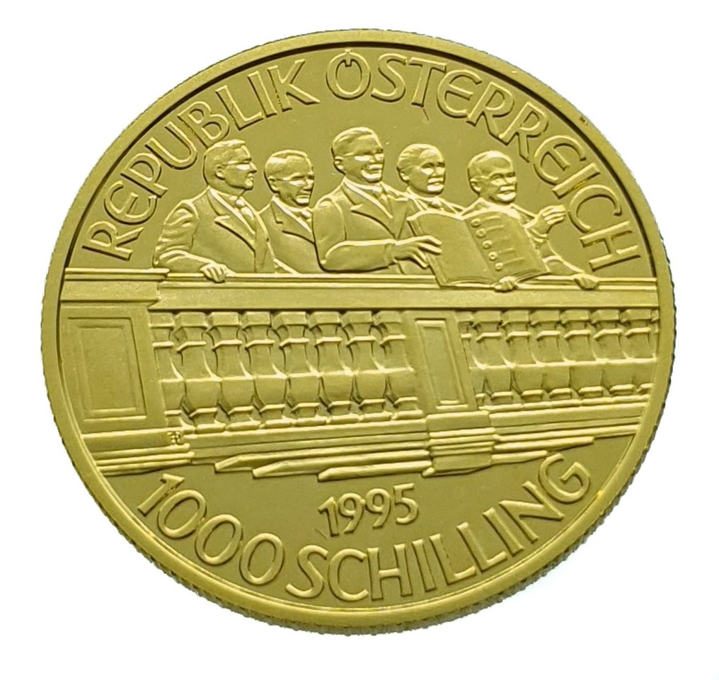 奧地利. 1.000 Shilling 1995 "50th Anniversary Second Republic" #1.1