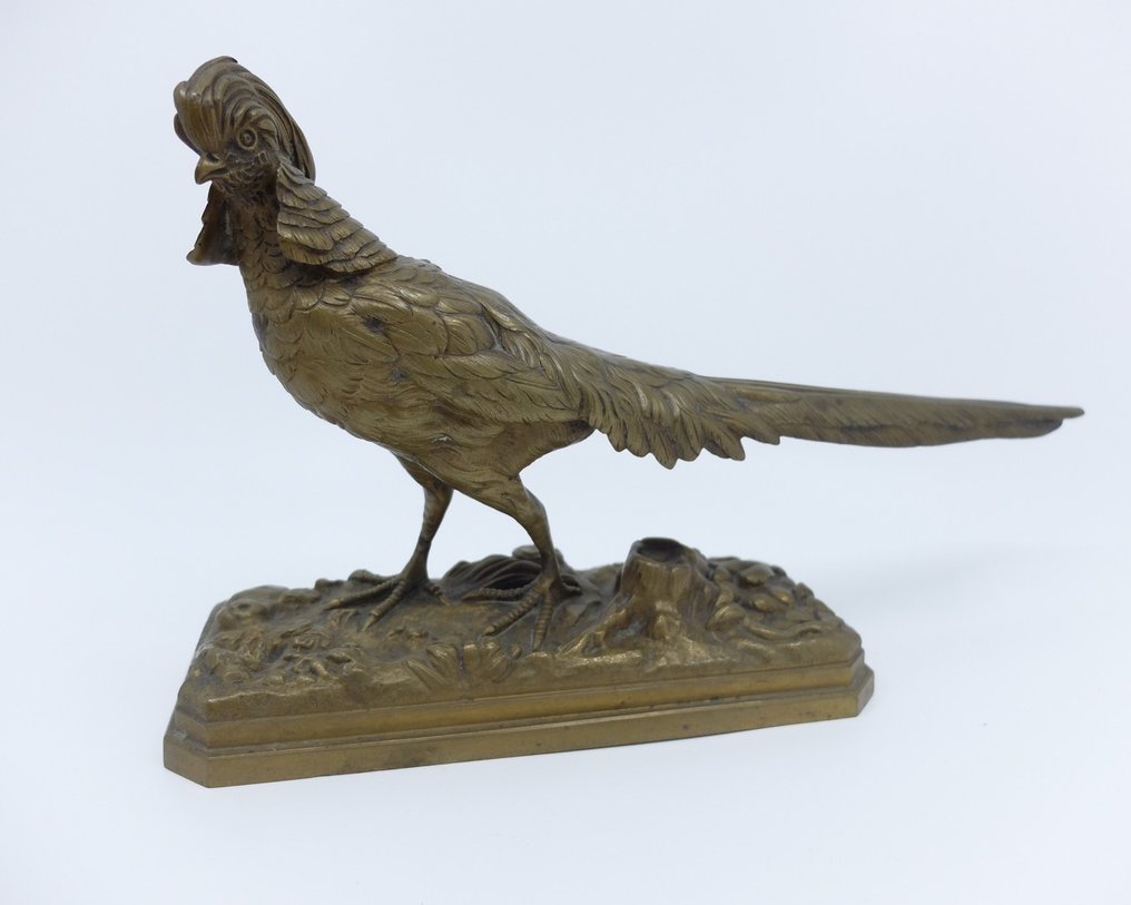 After Henri Trodoux ( Emiel Adrien ) - Skulptur, Pheasant - 17 cm - Brons #2.2