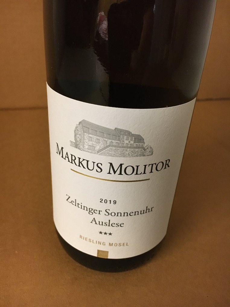 2019 Markus Molitor - Riesling Zeltinger Sonnenuhr Auslese*** Goldene Kapsel (fruchtsüß) - Mosel Auslese - 2 Flasker (0,75 L) #1.0