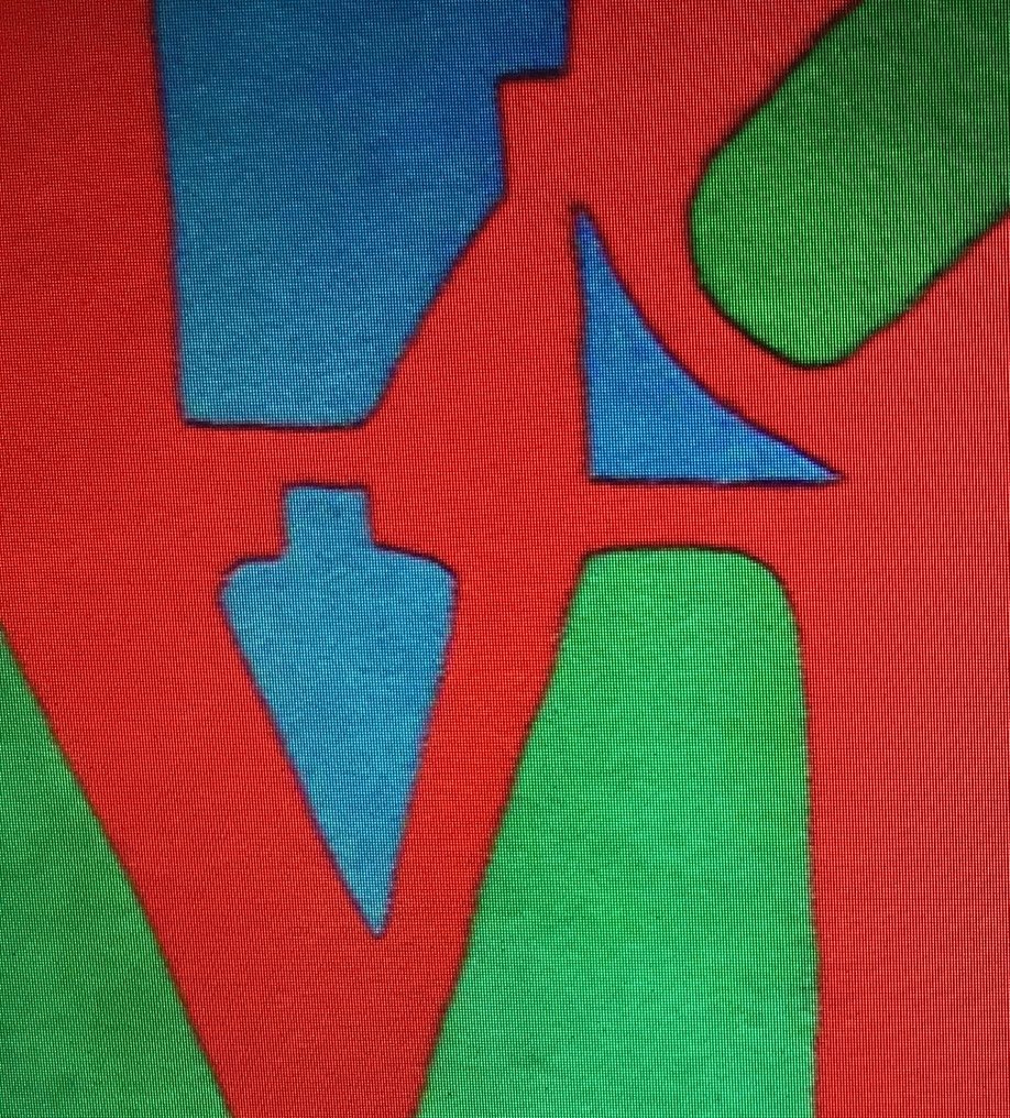 Robert Indiana (1928-2018) - Classic LOVE - exklusiver limitierter Kunstteppich, nummeriert, mit Zertifikat rückseitig #2.1