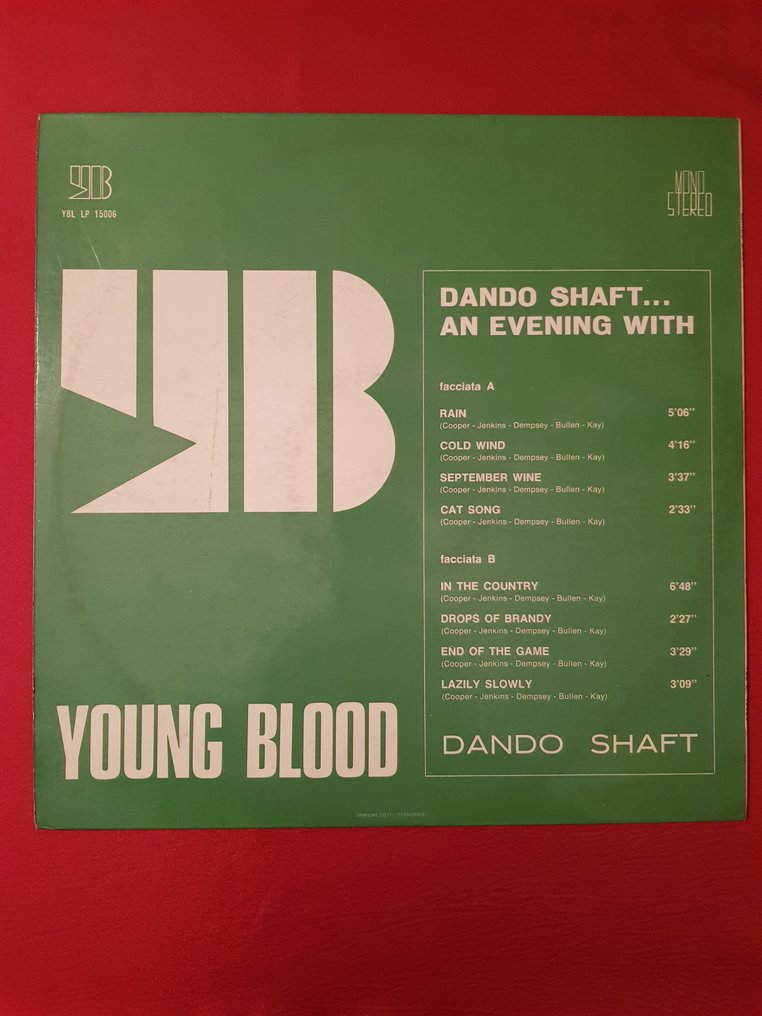 Dando Shaft - An Evening With Dando Shaft - Vinylskiva - Första pressning - 1970 #1.2