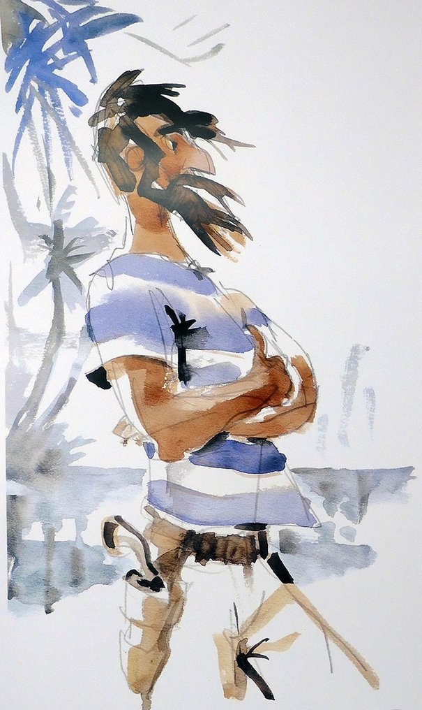 Pratt, Hugo - 1 Offset Print - Corto Maltese - Rasputin #1.0