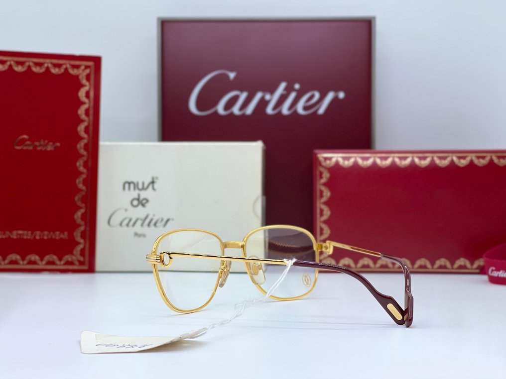 Cartier - Courcelles NOS Gold Planted 24k - Eyeglasses #3.2
