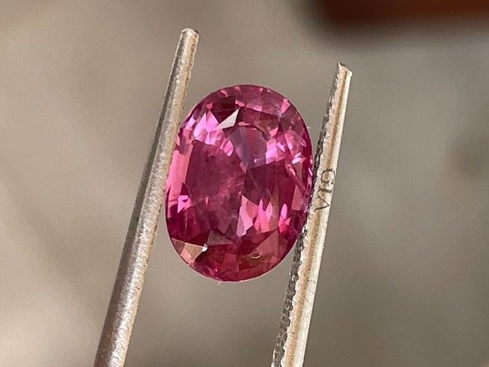 1 pcs 紫色, 粉色 蓝宝石 - 3.57 ct #4.3