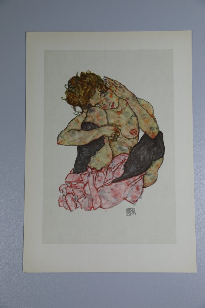 Egon Schiele (1890-1918), (after) - Kauernder Akt #1.0